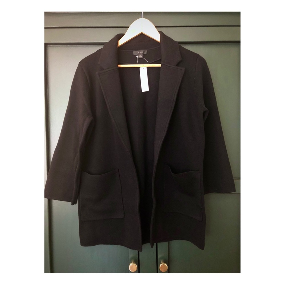 J Crew Sophie Wool/Cotton Knit Blazer size XS